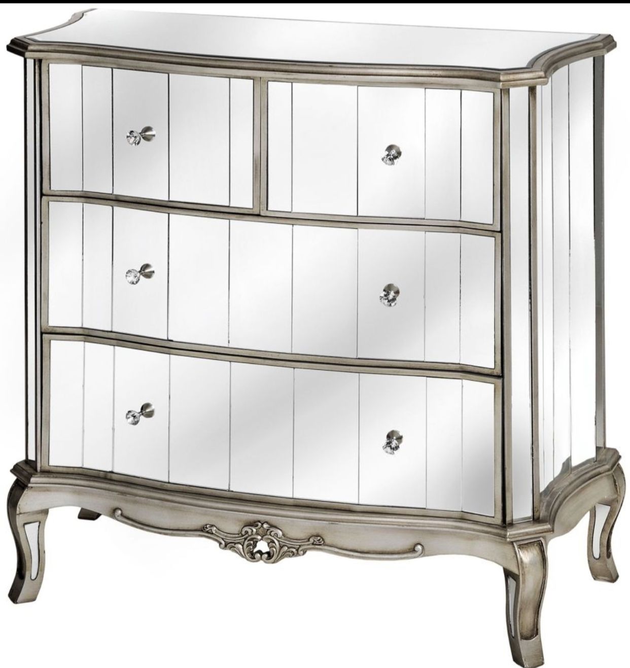 Vintage mirror chest of 4 drawers