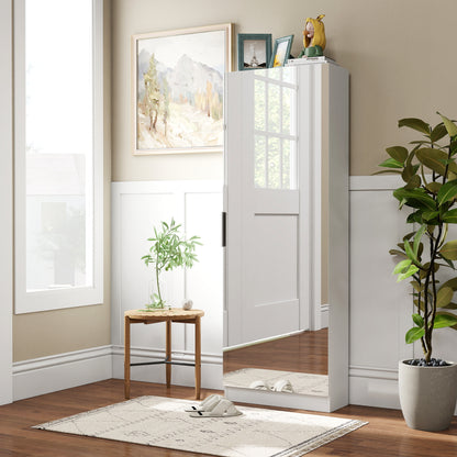 Full Mirror Shoe Cabinet