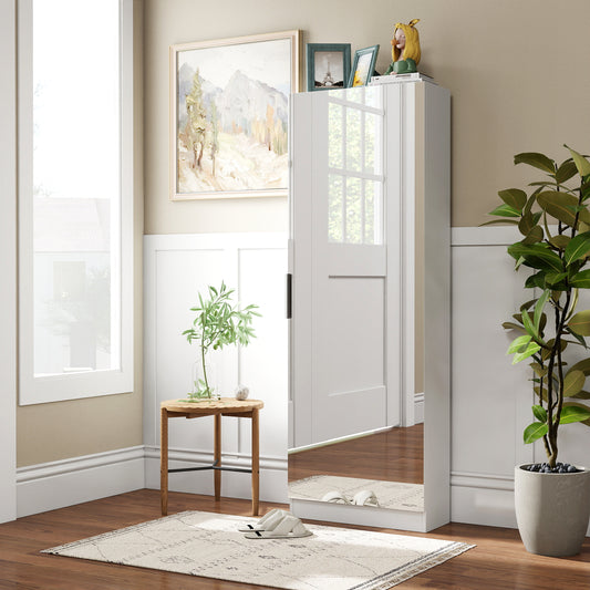 Full Mirror Shoe Cabinet